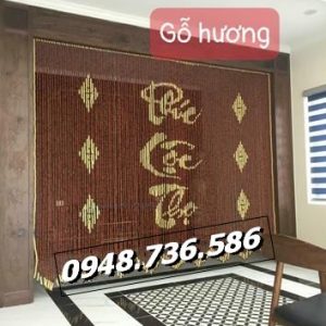 Rèm cửa phòng thờ hạt gỗ hạt nhựa tại Bắc Ninh