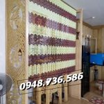 Rèm cửa phòng thờ hạt gỗ hạt nhựa tại Huế
