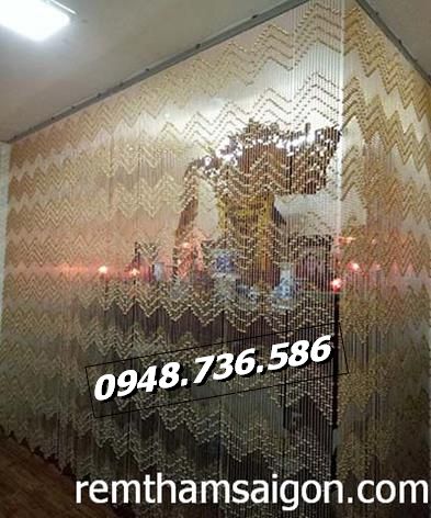 Rèm mành phòng thờ hạt gỗ hạt nhựa Sài Gòn Rèm mành phòng thờ hạt gỗ hạt nhựa Sài Gòn